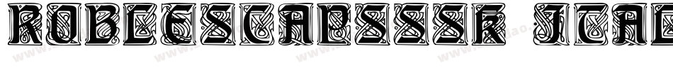 RobleSCapsSSK Italic字体转换